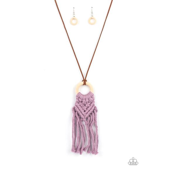 Crafty Couture Purple Necklace (174) - Picture 2 of 3